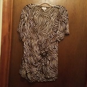 Animal print blouse
